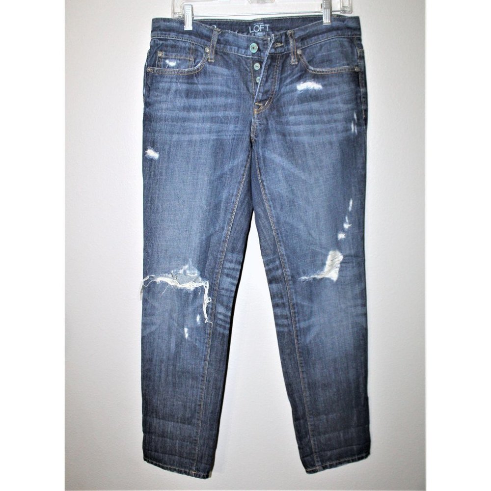 ANN TAYLOR LOFT BOYFRIEND blue jeans 26/2